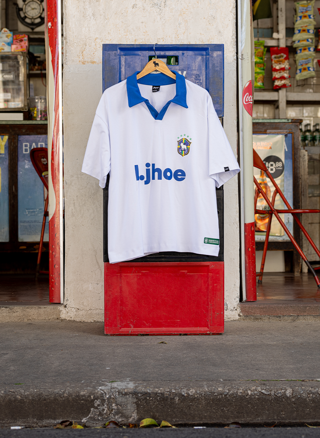 Little Jhoe Vai Brasil Oversized Blue Print