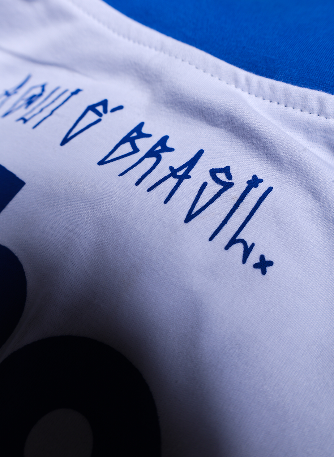 Little Jhoe Vai Brasil Oversized Blue Print