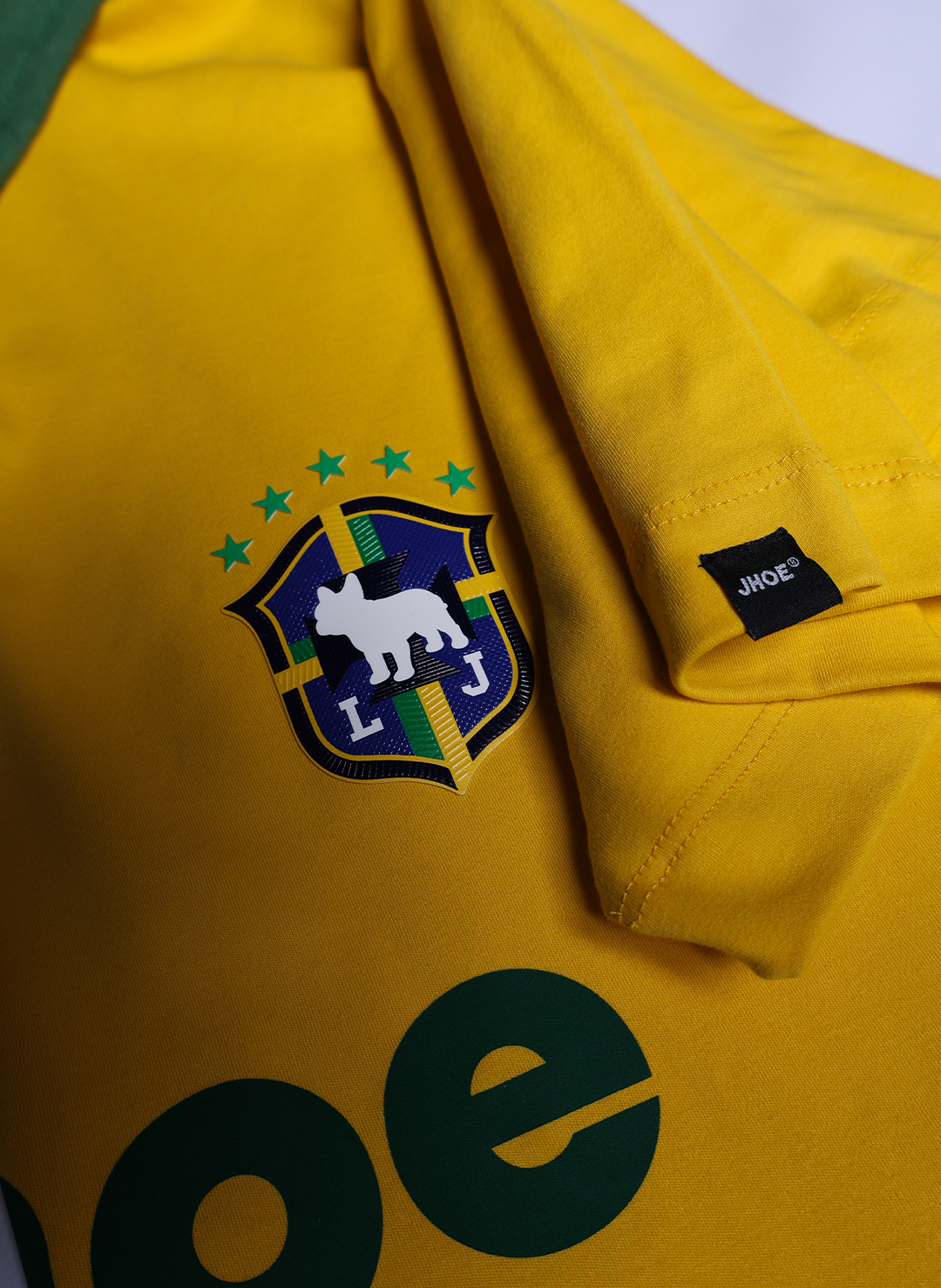 Little Jhoe Vai Brasil Oversized Canarinho