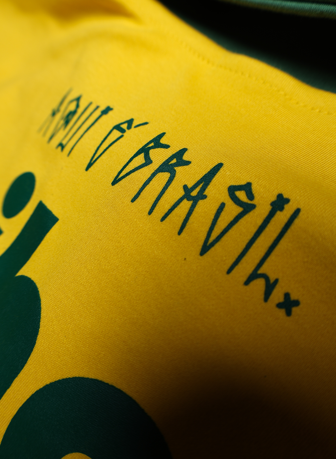 Little Jhoe Vai Brasil Oversized Canarinho