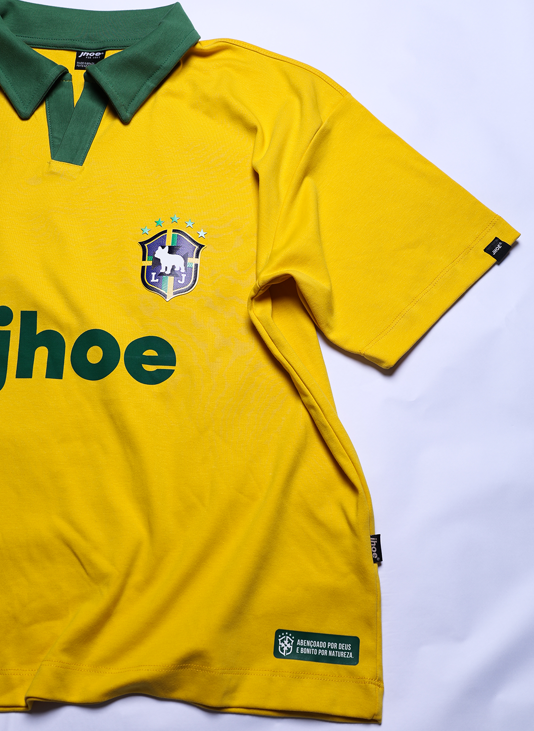 Little Jhoe Vai Brasil Oversized Canarinho