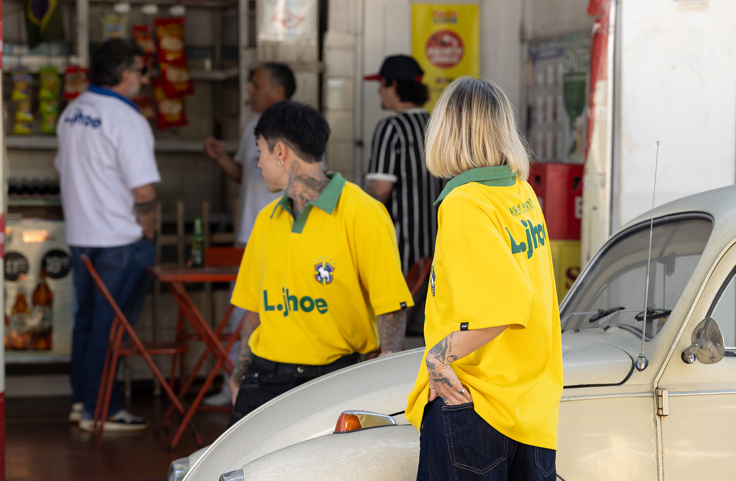 Little Jhoe Vai Brasil Oversized Canarinho