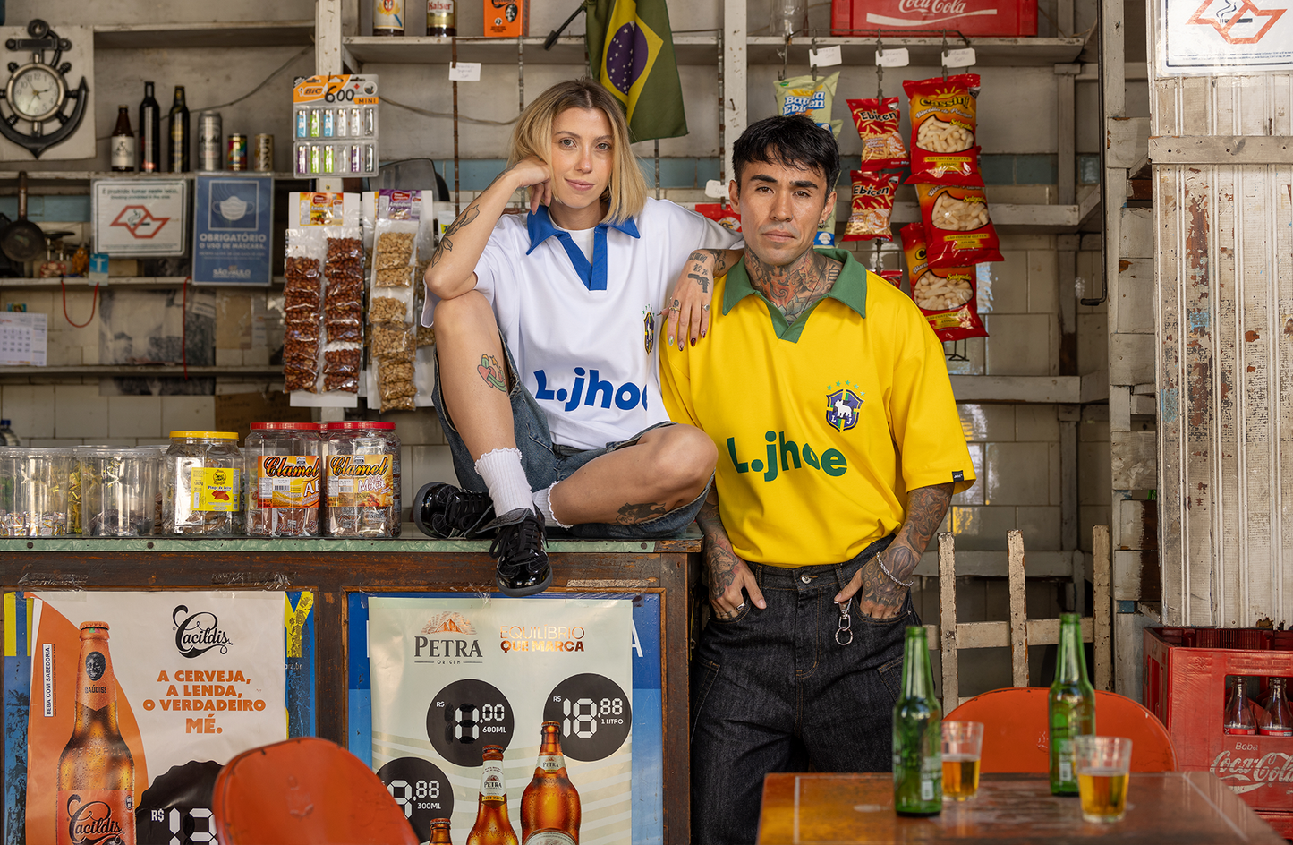 Little Jhoe Vai Brasil Oversized Blue Print